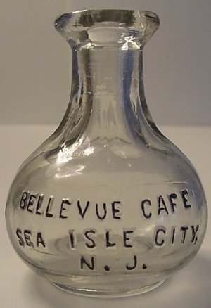 Bellevue Cafe - Sea Isle City - Whiskey Shot Bottle