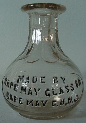 Cape May Glass Co. - Cape May Court House - Sample Whiskey Shot Bottle