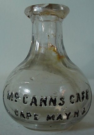 McCanns Cafe - Cape May - Whiskey Shot Bottle