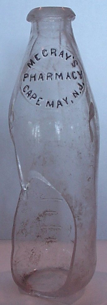 Mecray's Pharmacy - Baby Bottle -  Cape May ----- From the Collection of Bruce Bieber